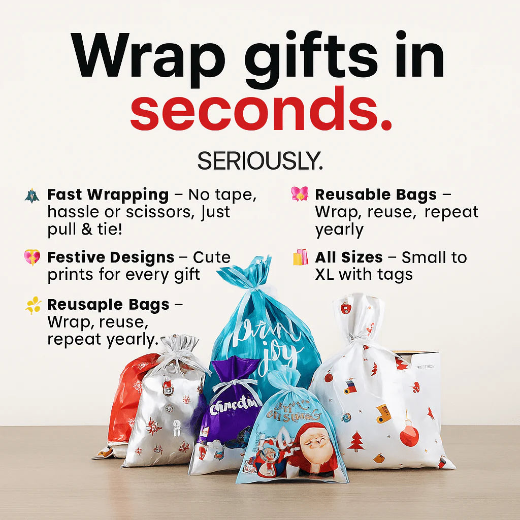 Stocky Express Gift Bags & Tags Set (Biodegradable)