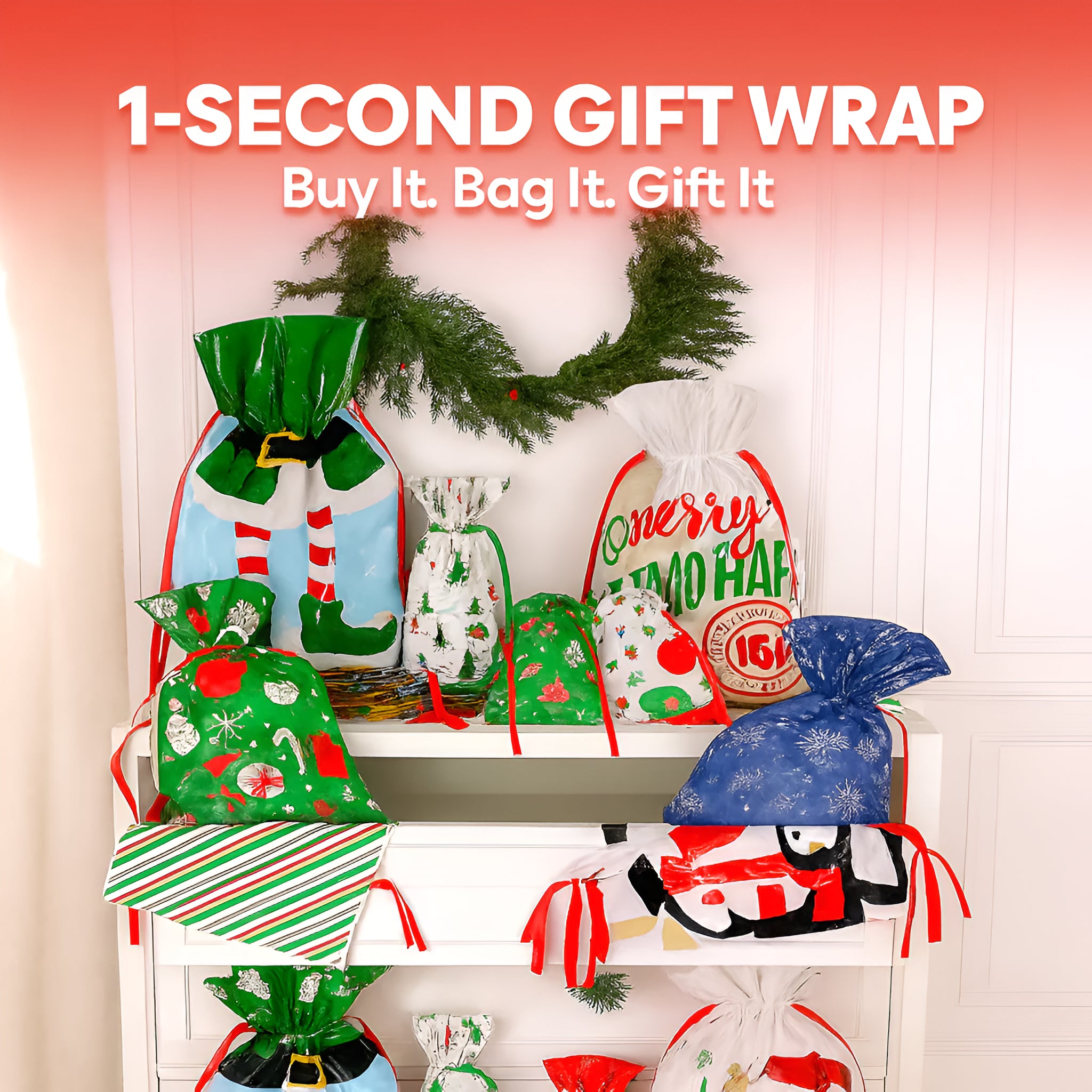 Stocky Express Gift Bags & Tags Set (Biodegradable)